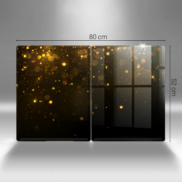 Skärbräda glas Guld glitter