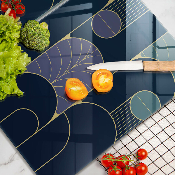 Skärbräda glas Abstrakt motiv