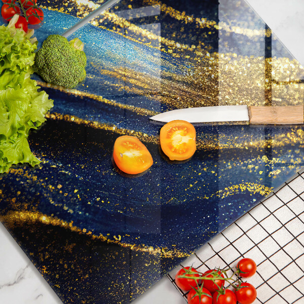 Skärbräda glas Marinblå abstraktion