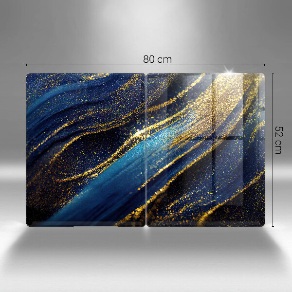 Skärbräda glas Marinblå abstraktion