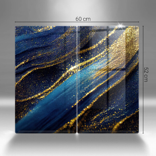 Skärbräda glas Marinblå abstraktion