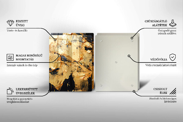 Skärbräda glas Elegant färgstruktur