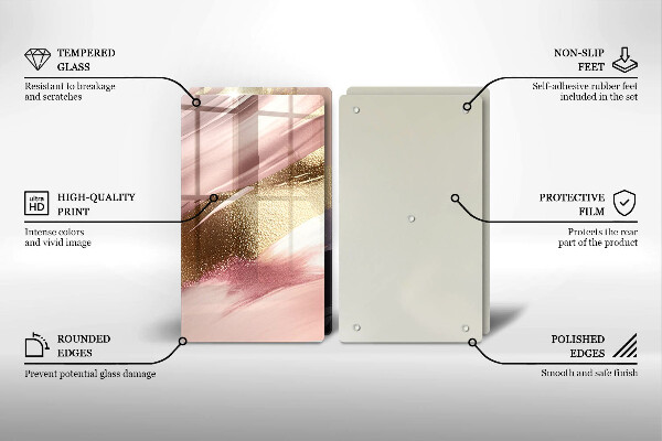 Skärbräda glas Pastellfläckar