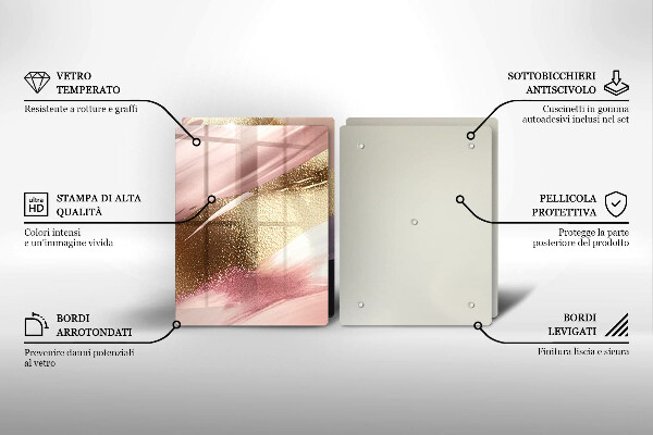 Skärbräda glas Pastellfläckar