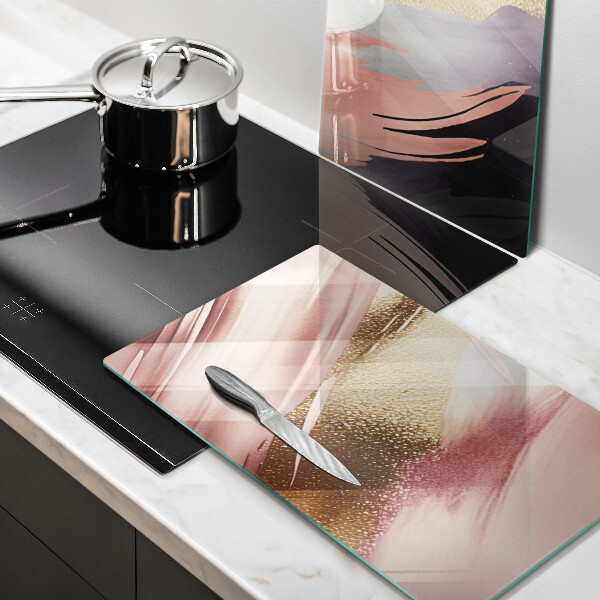 Skärbräda glas Pastellfläckar