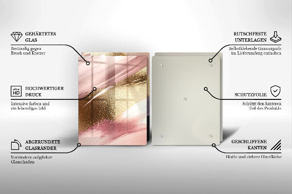 Skärbräda glas Pastellfläckar