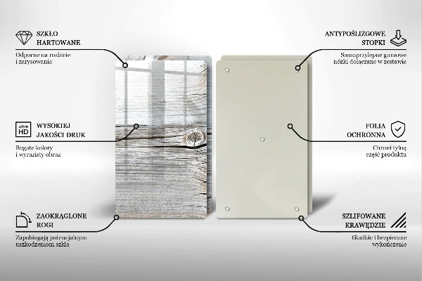 Skärbräda glas Lätt trästruktur