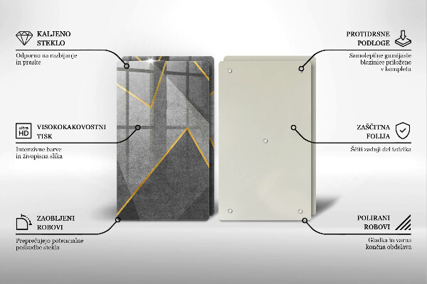 Skärbräda glas Skarpa former