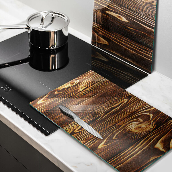 Skärbräda glas Trästruktur