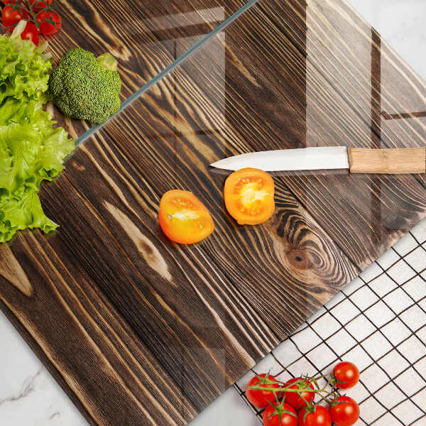 Skärbräda glas Trästruktur