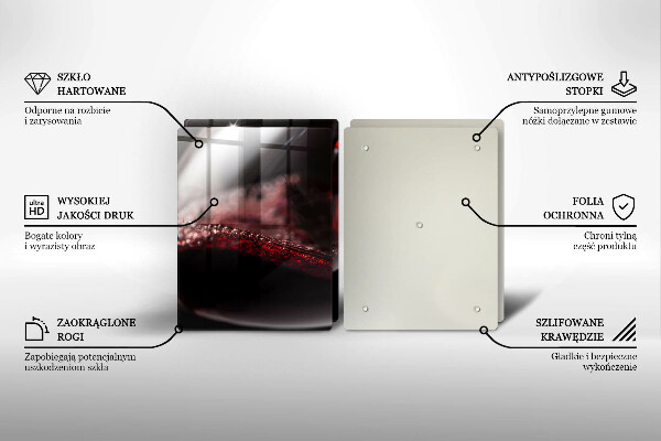 Skärbräda glas Rött vin glas