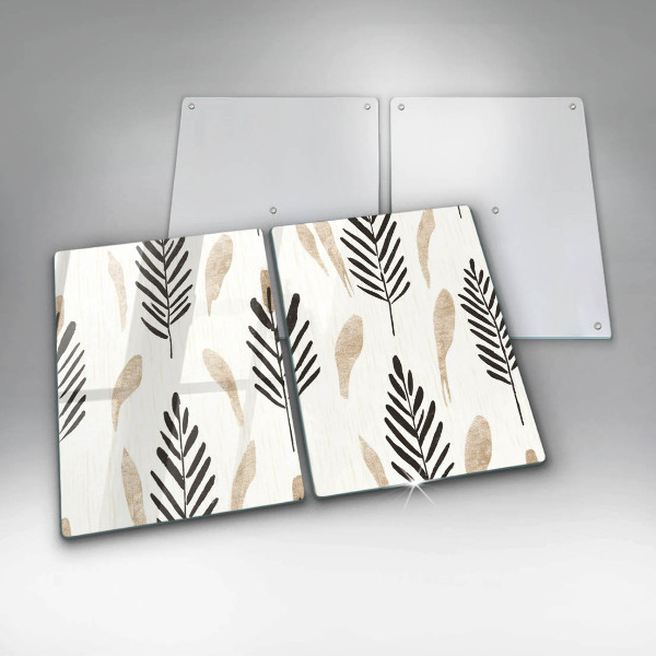 Skärbräda glas Boho växter