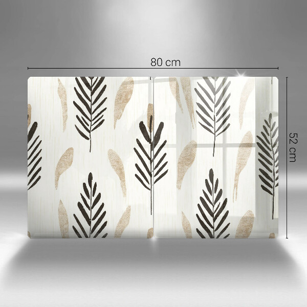 Skärbräda glas Boho växter