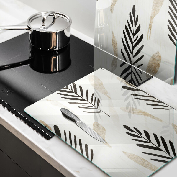 Skärbräda glas Boho växter