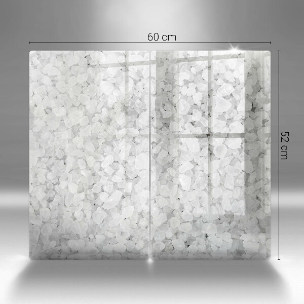 Skärbräda glas Saltkristaller