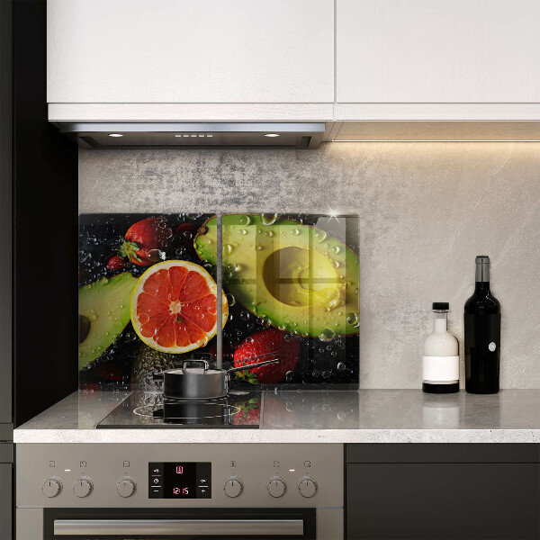 Skärbräda glas Frukt och grönsaker