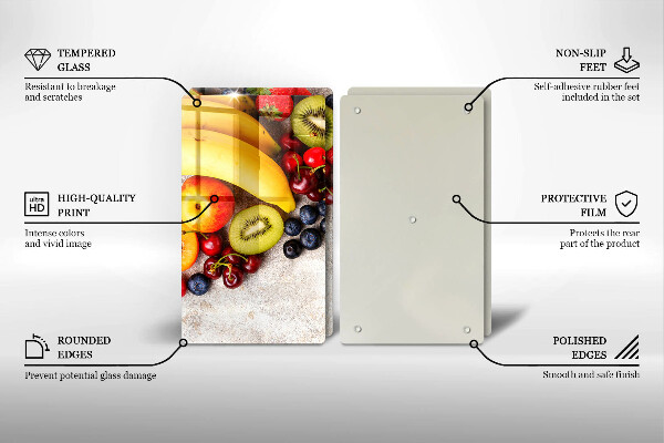 Skärbräda glas Holiday Frukt