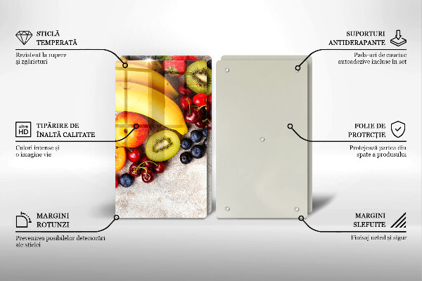 Skärbräda glas Holiday Frukt