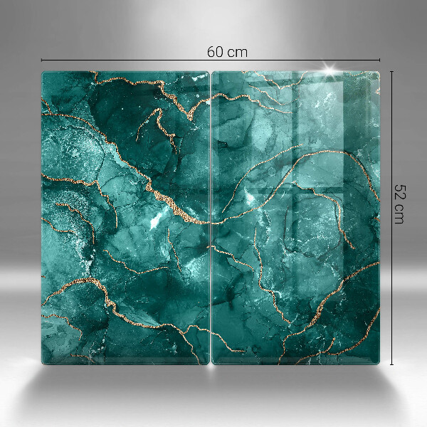 Skärbräda glas Blå marmor