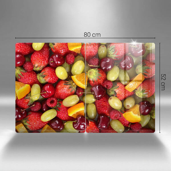 Skärbräda glas Sommarens frukter