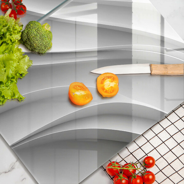 Skärbräda glas Geometriska linjer