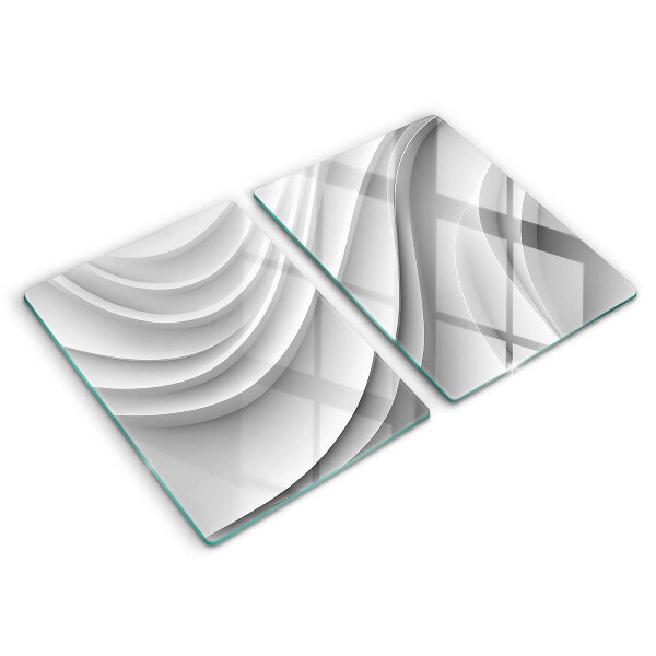 Skärbräda glas Geometriska linjer