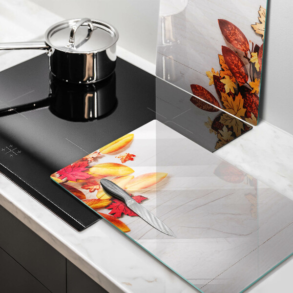 Skärbräda glas Höstlöv