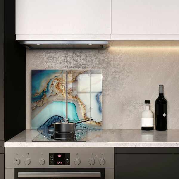 Skärbräda glas Flerfärgad marmor