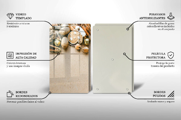 Skärbräda glas Juldekorationer