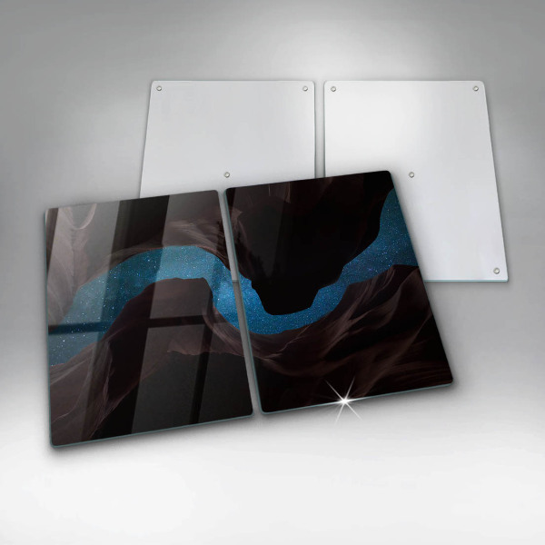 Skärbräda glas Stjärnklar himmel