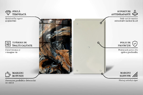 Skärbräda glas Abstrakt mönster