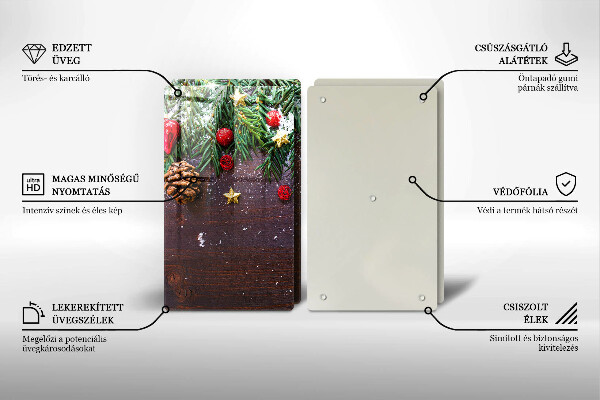 Skärbräda glas Juldekoration