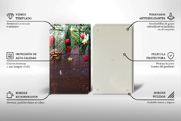 Skärbräda glas Juldekoration