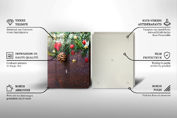 Skärbräda glas Juldekoration