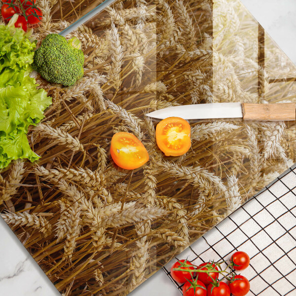 Skärbräda glas Spannmålsfält