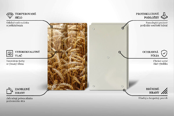 Skärbräda glas Spannmålsfält