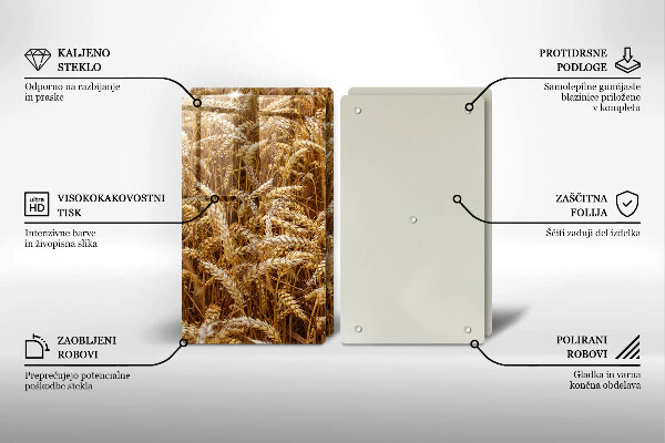 Skärbräda glas Spannmålsfält