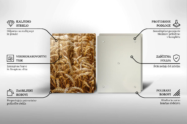 Skärbräda glas Spannmålsfält