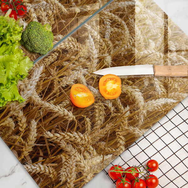 Skärbräda glas Spannmålsfält