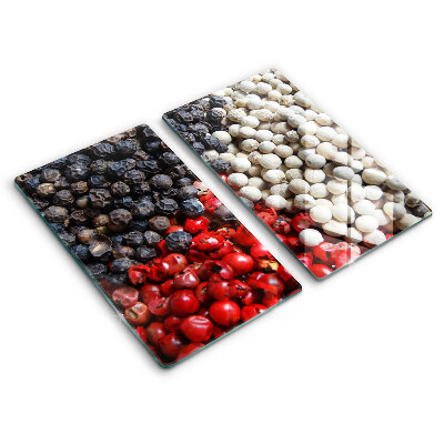 Skärbräda glas Svartpeppar