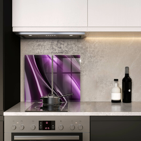 Skärbräda glas Lila abstraktion