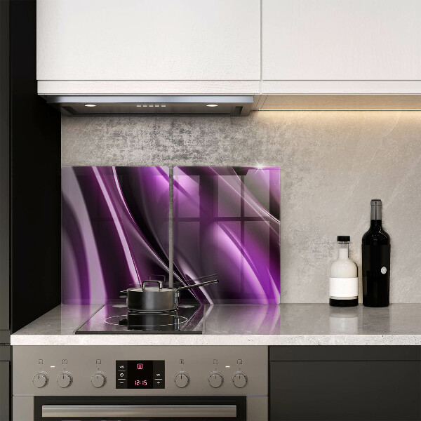 Skärbräda glas Lila abstraktion