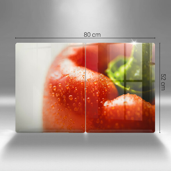 Skärbräda glas Röd paprika