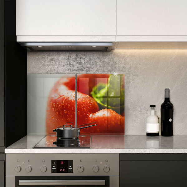 Skärbräda glas Röd paprika