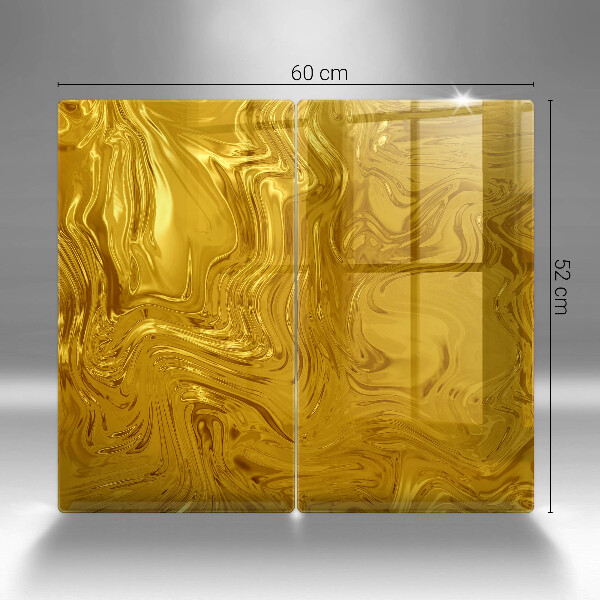 Skärbräda glas Guld textur