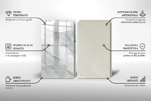 Skärbräda glas Sten textur