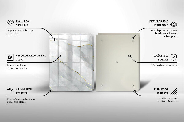 Skärbräda glas Sten textur