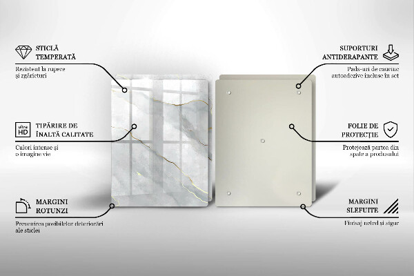 Skärbräda glas Sten textur