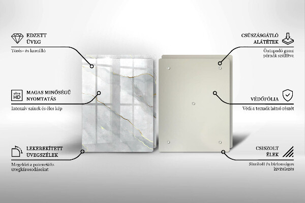 Skärbräda glas Sten textur