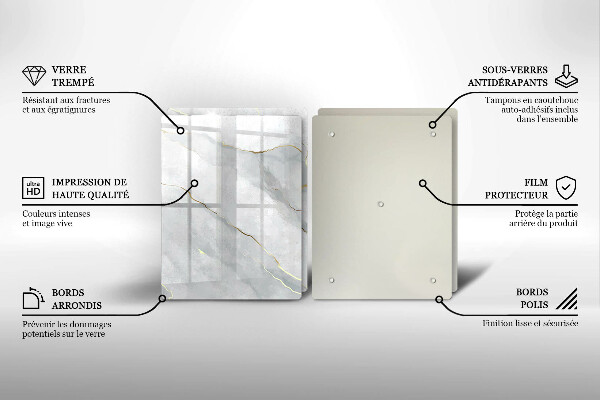 Skärbräda glas Sten textur